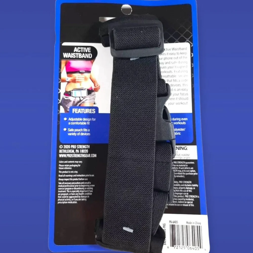 Pro Strength Active Waistband Phone Device Holder Pouch Adjustable Universal